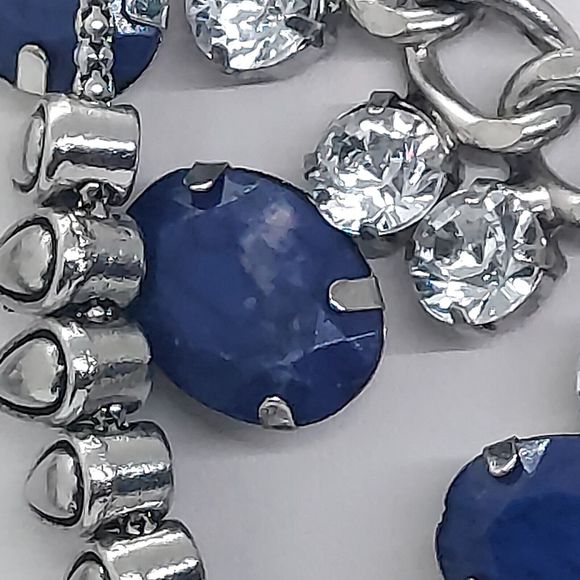 Silver Tone Layered Coin Dangle Necklace‎ - Picture 5 of 7